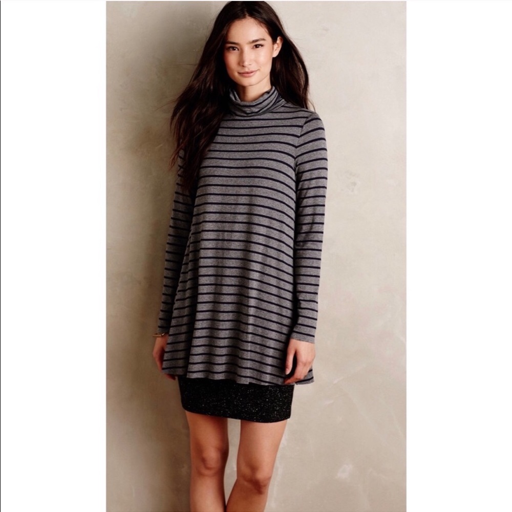 Anthropologie Bailey 44 Turtleneck Striped Dress